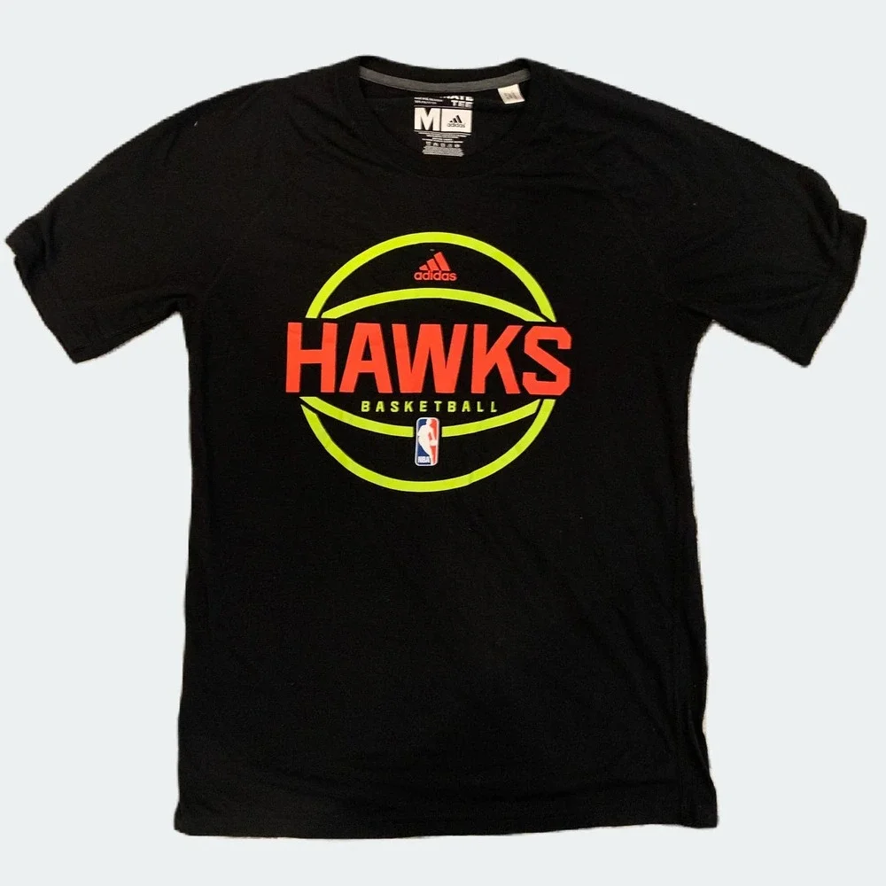 Atlanta‎ Hawks Basketball NBA x Adidas Climalite Ultimate Tee Men’s Size Medium
